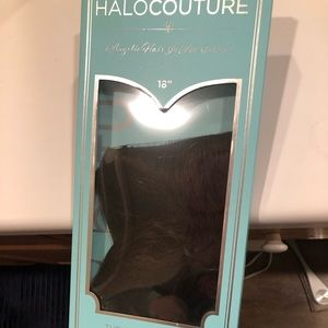 18 inch- #2 color. Layered. Human hair. Has clips for extra security.